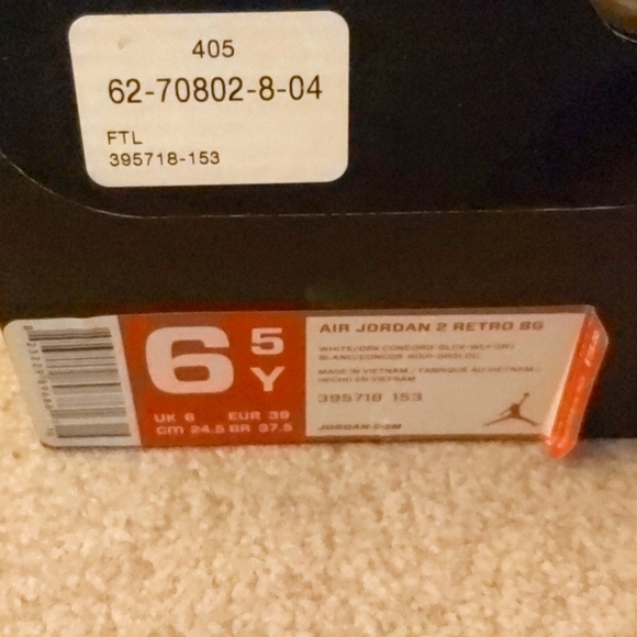 Jordan 2 Retro BG dark concord - Picture 6 of 7